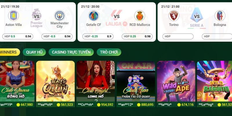 Top danh mục cá cược hot