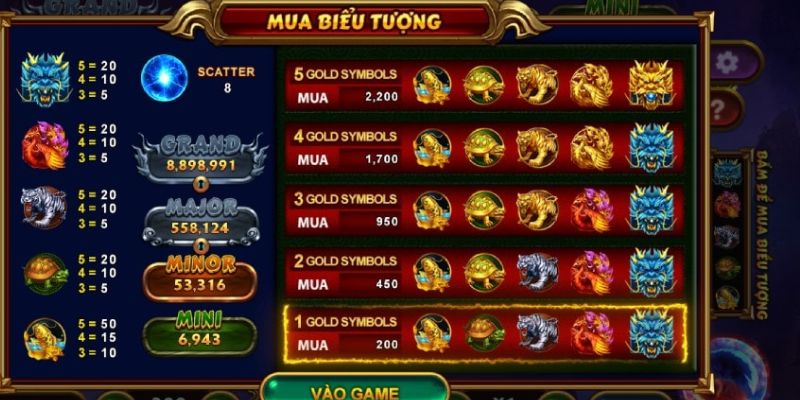 Hướng dẫn cách chơi nổ hũ 4 thần thú cơ bản