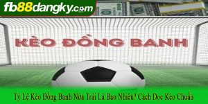 tỷ lệ kèo đồng banh nửa trái là bao nhiêu